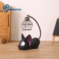 Romantic Creative Animal Cat Resin Night Light Crafts Desktop Decoration Night Lamp Children Students Present LED Reading Lamp