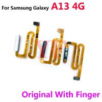 ต้นฉบับสําหรับ Samsung Galaxy A13 4G 5G ปุ่มเพาเวอร์ลายนิ้วมือ Touch ID Sensor Flex Cable Replacement Repair Parts