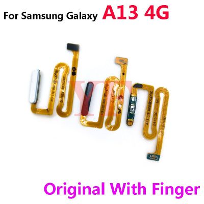 ‘；【。- Original For  Galaxy A13 4G 5G Power Button Fingerprint Touch ID Sensor Flex Cable Replacement Repair Parts
