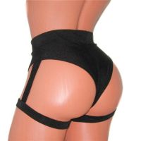 Pure Color Pole Booty Bottoms Hot Cheeky Pants for Twerk High Waist Exotic Shorts