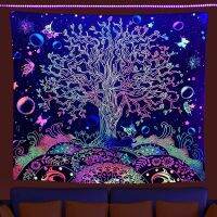 Fluorescent Tapestry UV Luminous Home Room Tapestry