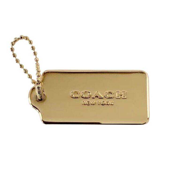 AUTHENTIC Coach Gold Hangtag Charm Keychain 100 ORIGINAL Lazada PH