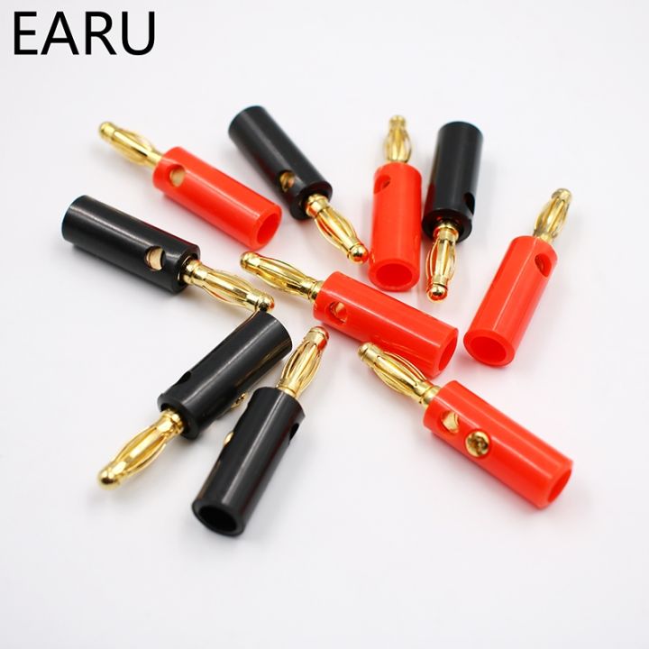 yf-10pcsaudio-speaker-screw-banana-gold-plate-plugs-connectors-4mm-in-stock-free-shipping-black-red-facotry-online-wholesale-golden