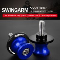 8MM Swing Arm Stand Screw Swingarm Spools Sliders For SUZUKI BURGMAN 400 650 125 200 AN125 AN250 AN400 AN650 AN 650 BURGMAN650