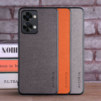 Ready Stock Aioria เคสโทรศัพท์สำหรับ Oneplus Nord 2T 5G/Oneplus Nord 2/Oneplus Nord ฝาหลังหรูหราแฟชั่นสิ่งทอหนังผิวนุ่ม TPU ข้างฮาร์ดพีซีคลุมทั้งหมดกล้องกันกระแทกเคสออกแบบ