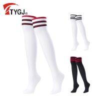 TTYGJ ถุงน่องกอล์ฟ Summer Sun Protection ถุงเท้ากีฬา Cotton Sunscreen High Socks Over Knee Thigh High Legging Stockings