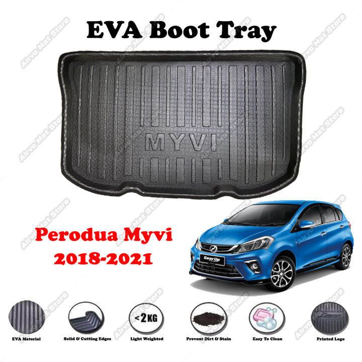 Myvi 1821 EVA Copolymer Boot Tray Luggage Cargo Trunk Tray Dulang But
