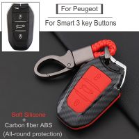 [HOT CPPPPZLQHEN 561] ใหม่ ABS Car Key Case สำหรับ Peugeot 308 408 508 2008 3008 4008 5008 Citroen C4 C4L C6 C3-XR Smart Shell อุปกรณ์เสริม