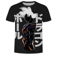 Goku 3D Cartoon Harajuku Men Summer Fashion Casual Streetwear O-Neck Hip Hop Tee shirt Short Sleeve Breathable daily T-shirt