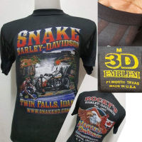เสื้อผ้าบางฮาเลย์ Harley-Davidson ผ้ามุ้งบางใส่สบาย สไตล์วินเทจ ป้ายVintage 3D EMBLEM S-5XL