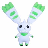 wthnoa Wthnoa อะนิเมะ Terriermon ขาว Lopmon ตุ๊กตาหนานุ่ม Digimon Lee ดิจิตอลสัตว์ประหลาด Shouchun Figdoll 45Cm หมอนคอสเพลย์ของขวัญสำหรับเด็ก