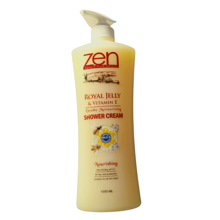 Zen Royal Jelly & Vitamin E double moisturizing shower cream 1000ml