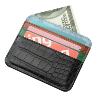 ผู้ถือบัตรเครดิตสองด้าน Slim Bank Card ID Cards Coin Pouch Case Bag Wallet Organizer Women Men Thin Business Card Purse