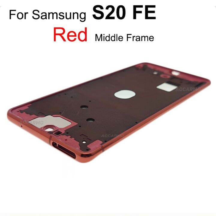 aocarmo-for-samsung-galaxy-s20-fe-g7810-front-lcd-display-middle-frame-chassis-bezel-plate-with-buttons-replacement-part