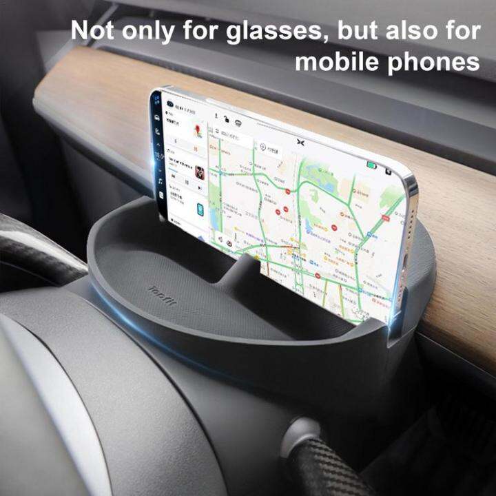 silicone-phone-holder-mount-steering-wheel-mount-holder-for-model-3-y-space-saving-auto-storage-tool-for-mobile-phones-glasses-and-other-small-sundries-successful