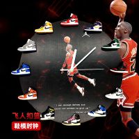 HOT”Aj นาฬิกาแขวนผนัง โมเดลรองเท้า Jumpman dunk No. 23 3D ขนาดเล็ก