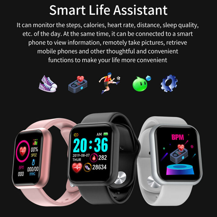 ส่งของจากประเทศไทย-นาฬิกา-สมาร์ทวอทซ์-smart-watch-y68-นาฬิกาอัจฉริยะ-นาฬิกาบลูทูธ-นาฬิกาผู้หญิงนาฬิกาข้อมือชาย-ของแท้100-นาฬิกาออกกำลังกาย