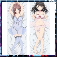 สตูดิโอ Anime Dakimakura ปลอกหมอน Hanasaka Yui Orisaki Saya พิมพ์ Galgirl กอดหมอนร่างกายหมอนอิงที่กำหนดเอง