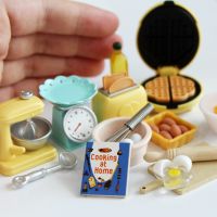 1/12 Miniature Dollhouse Baking Cooking Pretend Play Mini Utensils for Barbies BJD Doll Kitchen Food Toy Accessories