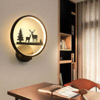 Adjustable 20W Wall Lamp Deer In The Forest LED Wall Lights Aside Corridor Living Room Bedside Wall Light Fixtures AC 220V