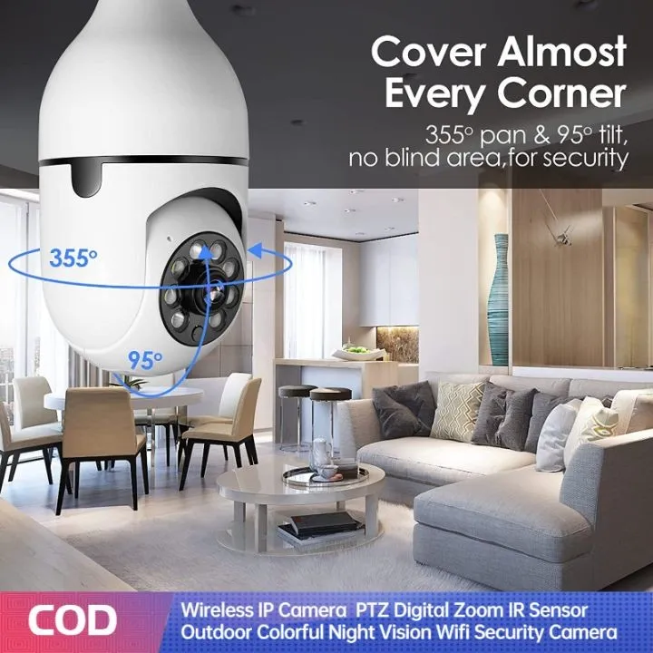 V380 Pro CCTV IP Wireless Camera Connect to Cellphone with Voice Calls