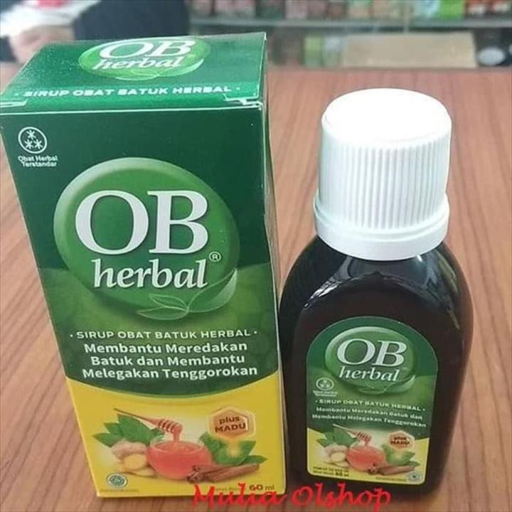 Ob Herbal Sirup Obat Batuk Herbal Plus Madu 60 Ml Lazada Indonesia