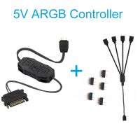 5V 3pin to SATA ARGB Mini Adapter Controller HUB Computer Fan LED Lighting CPU Cooler Water Cooling RGB Control Cable