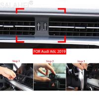 hgjmgkkk Gravity Car Mobile Phone Holder Bracket For Audi A6L 2019 New Air Vent Mount No Magnetic Cellphone GPS Stand Support Accessories