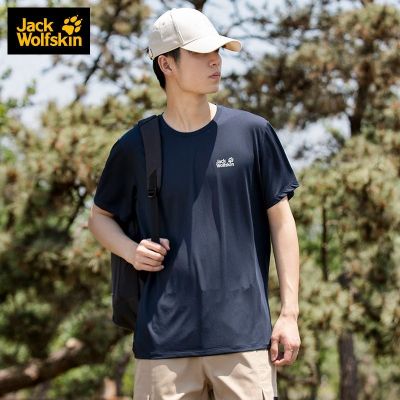 JACK WOLFSKIN Jack Wolfskin Wolf Claw T-Shirt Mens 22 Autumn And Winter Outdoor Simple Moisture-Absorbing Perspiration Breathable Short-Sleeved 5819152
