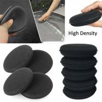 ZOATAAL ความหนาแน่นสูง เครื่องมือทำความสะอาด แว็กซ์ Detailing Applicator Pad ฟองน้ำขัดเงา บัฟเฟอร์ทำความสะอาดรถยนต์ แผ่นขัดไมโครไฟเบอร์ แว็กซ์ Applicator