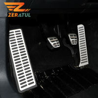 Zeratul สแตนเลสเหยียบรถปกคลุมสำหรับโฟล์คสวาเกน Vw Tiguan T Ouran 2008 - 2016 LHD อัตโนมัติก๊าซเบรกเหยียบชิ้นส่วนอุปกรณ์เสริม