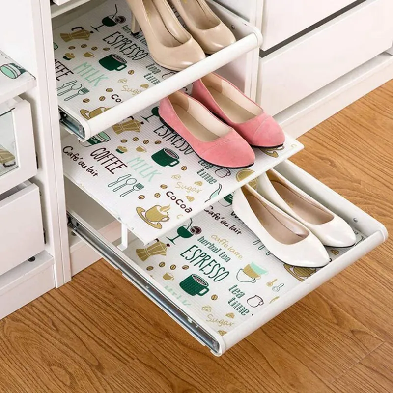 Multi-function Drawer Shelf Liner Foam Paper For Kitchen Cabinets ,refrigerator,drawers,cabinets(blu