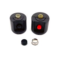 Middle Push Button Switch On Off Side Click Switch 3.5mm Charge Hole with Metal Cap for Rechargeable LED Flashlight Torch Light