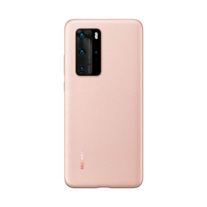 huawei-p40-p40-pro-pu-case-เคสแท้-กันกระแทก-กันรอย-สีชมพู-ของแท้จากหัวเว่ย-สินค้าพร้อมจัดส่ง