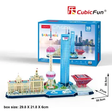 Giảm giá Đồ chơi mô hình giấy 3d cubic fun thành phố shanghai  BeeCost