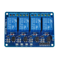 บอร์ดรีเลย์5V 4ช่องสัญญาณโมดูล Optocoupler LED อะไหล่สำหรับ ARM AVR รูป