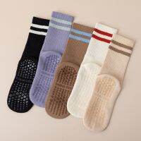 【YD】 Cotton Thickened Terry Socks Silicone Non-slip Mid-calf Pilates Floor Indoor