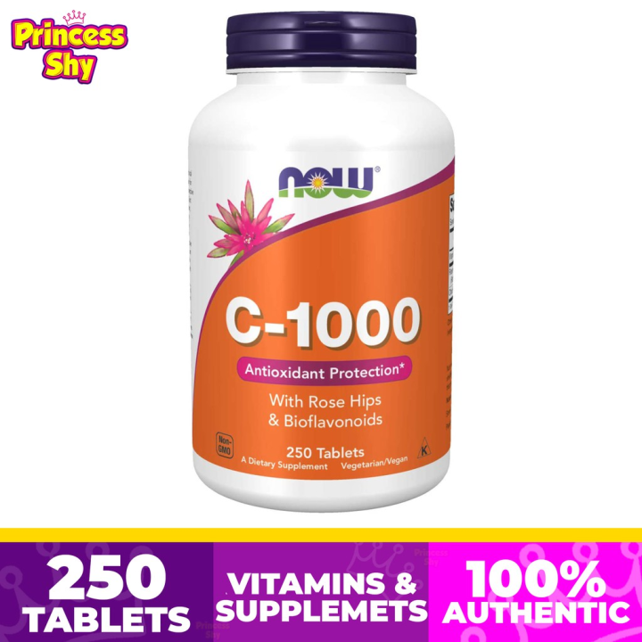 NOW Supplements Vitamin C C1,000 with Rose Hips & Bioflavonoids