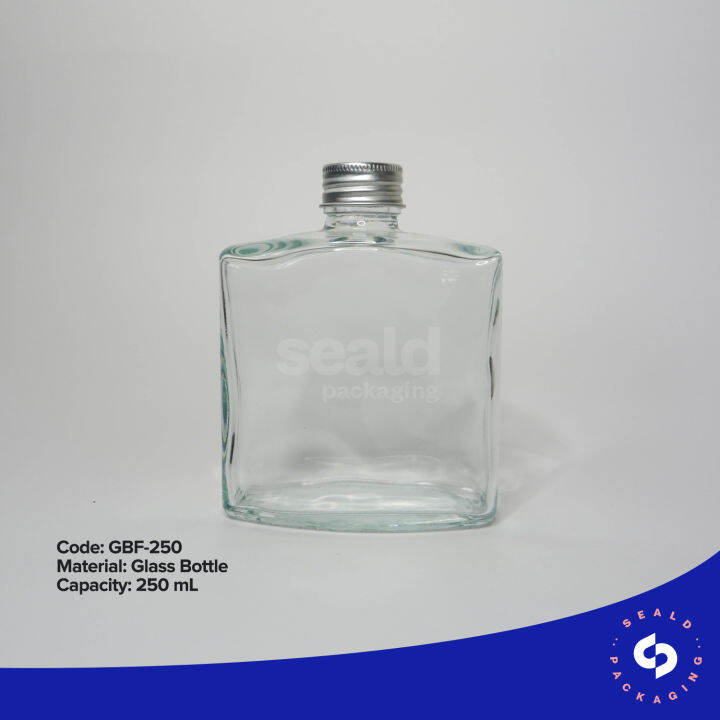 Glass Flask Bottle 250ml (GBF250) Lazada PH