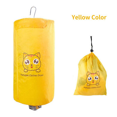 Foldable Colthes Dryer Household Travel Use Hanging 500W High Power Cloth Drying Machine Timing Function Waterproof Fast Drying