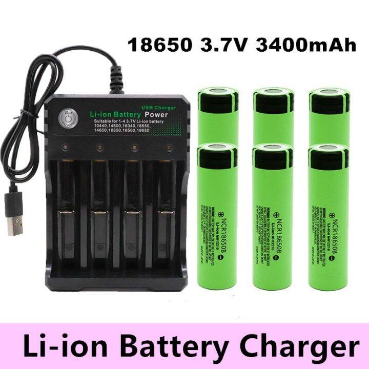 Panasonic NCR18650B 3.7V 3400mah 18650 Lithium Rechargeable Battery For ...