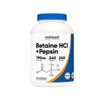 American Nutricost betaine hydrochloride plus pepsin Betaine HCI Pepsin240 capsules