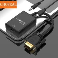 ❐ CHOSEAL 1080P VGA to HDMI Adapter Female to VGA Male Adapter Converter with Audio ForLaptop Notebook HDTV Project