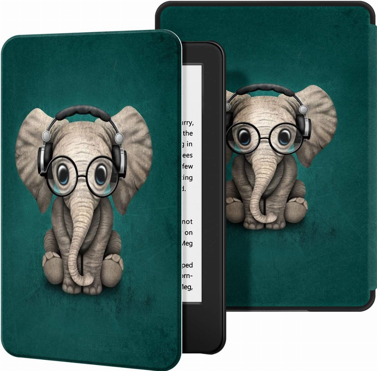 K10 The Elephant Only for Kindle Paperwhite 10th Generation 2018 Released PU Leather Cover with Hand Strap with Auto Wake/Sleep Ayotu Folding Stand Case for Kindle Paperwhite 2018 