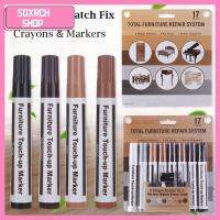 SQXRCH SHOP 2/3/12/17Pcs มีประโยชน์ ภายนอก ชุดซ่อม การตกแต่งที่เสียหาย ฮาร์ดแวร์ Patch Paint Pen แก้ไขรอยขีดข่วนเฟอร์นิเจอร์ ฟิลเลอร์สติ๊ก เครื่องหมาย