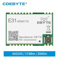 โมดูลไร้สาย Ax5243 433Mhz Cdebyte E31-400m17s 17dbm Fsk Msk 4-Fsk Gfsk Spi Smd 2000M โมดูลรับส่งสัญญาณ Rf ระยะไกล