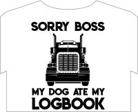 Trucker Funny Logbook T Shirt Road Train S-4XL-5XL-6XL