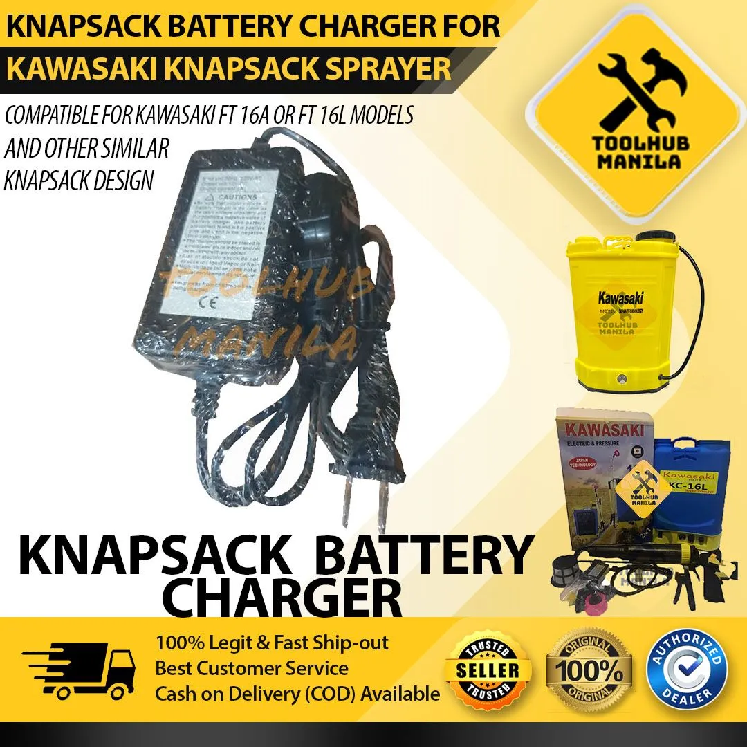 Kawasaki Charger for 2 in 1 Battery Backpack Knapsack Sprayer | Lazada PH