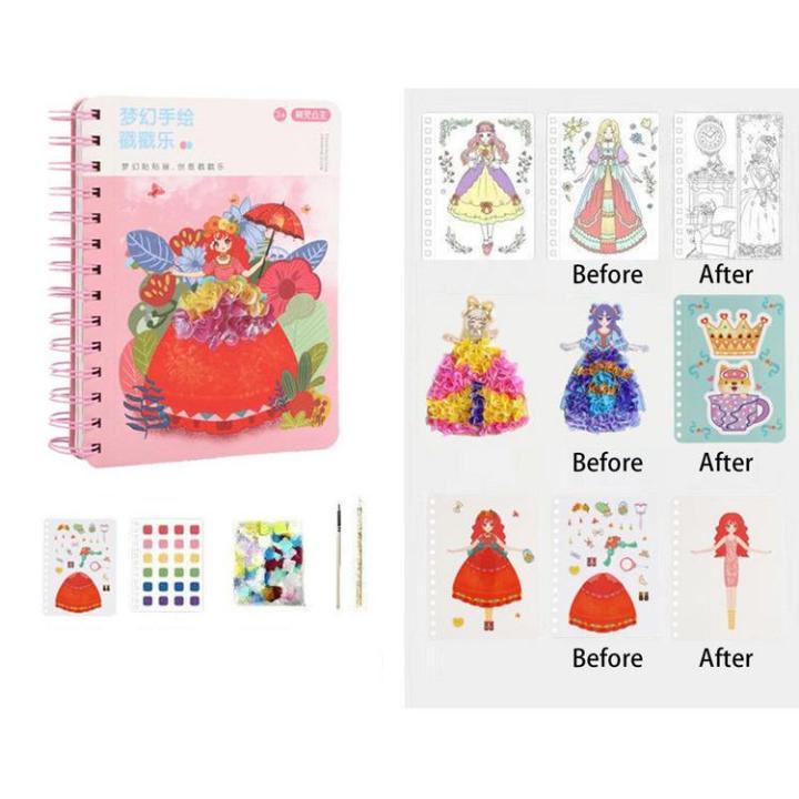 sticker-dress-up-book-diy-hand-painted-poking-stickers-dress-up-fashion-book-reusable-sticker-books-arts-and-crafts-drawing-book-for-boy-and-girl-usual