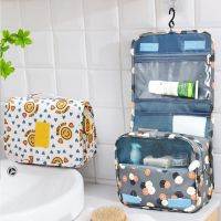【YF】 High Capacity Hook Travel Bag Women Cosmetic Toiletries Organizer Waterproof Storage Pouch Bathroom Wash Makeup Bags